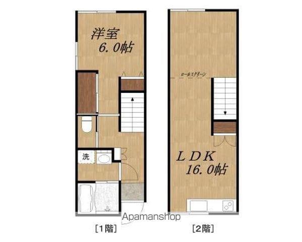 バルムY B棟(1LDK/1階)の間取り写真