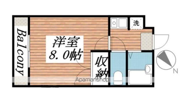 マツシマⅠ(1K/2階)の間取り写真