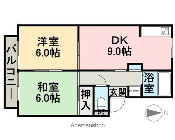 メゾン池田(2DK/1階)の間取り写真