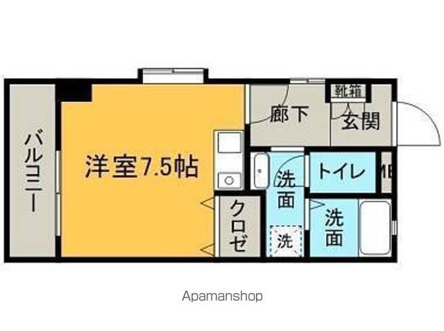DSパークレジデンス大濠(ワンルーム/4階)の間取り写真