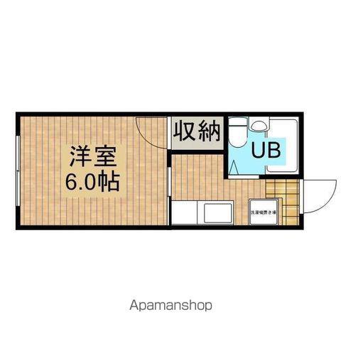 シティハイツ亀の甲(1K/2階)の間取り写真