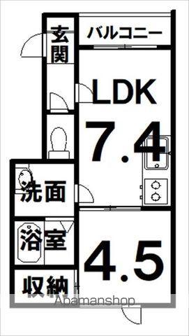 TOWN SEIRYOU(1DK/1階)の間取り写真