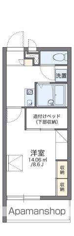 レオパレス出雲駅南(1K/3階)の間取り写真