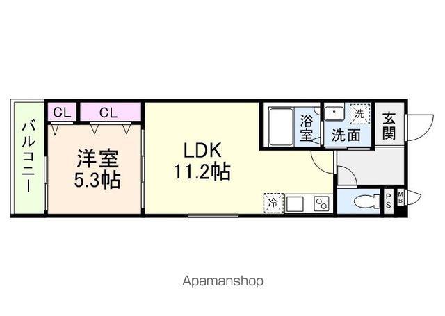 フジパレス今川公園Ⅴ番館(1LDK/2階)の間取り写真