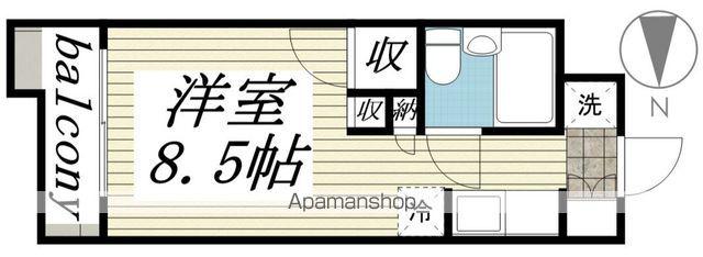 メゾン・ド・ポルカ(ワンルーム/2階)の間取り写真