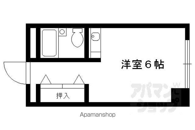 文華堂マンション(1K/4階)の間取り写真