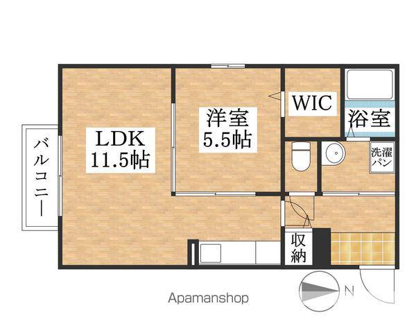 エステート美幸(1LDK/1階)の間取り写真