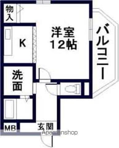 アビコOSK(1K/4階)の間取り写真