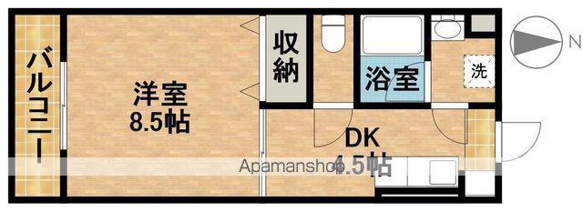 梅の里Ⅰ(1DK/1階)の間取り写真