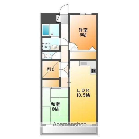 ファミール小作台(2LDK/3階)の間取り写真