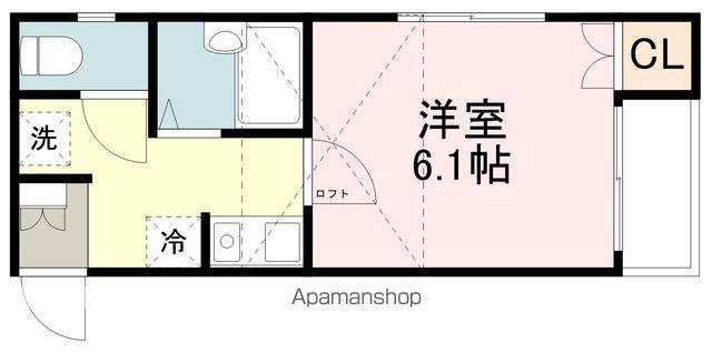エスペランサ東照宮(1K/1階)の間取り写真