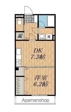 サンフィールド黒田(1DK/2階)の間取り写真