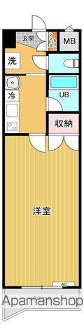 古川ハイム二番館(1DK/4階)の間取り写真