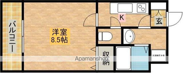 AKOYA・PERLE Ⅰ(1K/1階)の間取り写真