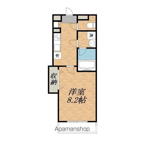 ジュエルズ BE(1K/2階)の間取り写真