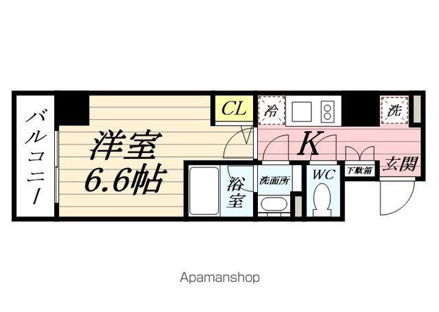 SーFORT鶴見中央(1K/7階)の間取り写真