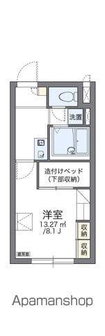 レオパレスコラソンⅡ(1K/3階)の間取り写真