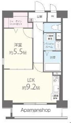 グランドシャトー花畑T・S(1LDK/3階)の間取り写真