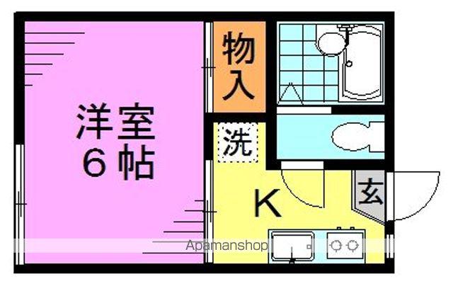 フォーブルらん(1K/1階)の間取り写真