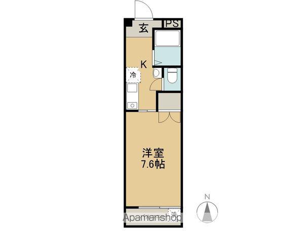 ラピッズセブンビル(1K/2階)の間取り写真