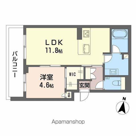 グランメゾン(1LDK/3階)の間取り写真