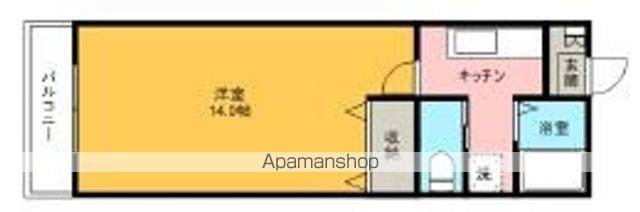 もんぎわビル(1K/2階)の間取り写真
