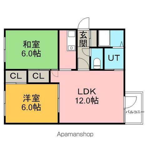 セントラル35(2LDK/2階)の間取り写真