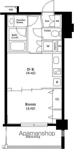 日神デュオステージ三ツ沢公園(1DK/3階)の間取り写真