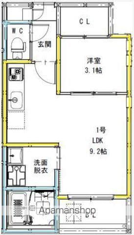 REGALEST新水前寺(1LDK/1階)の間取り写真