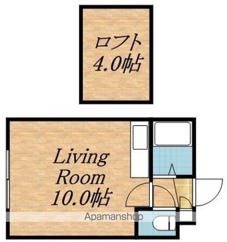 SOC189(1DK/2階)の間取り写真