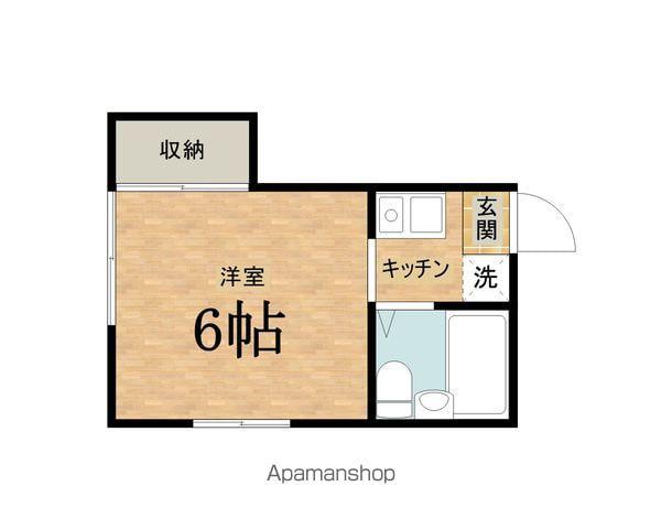 ハイムホシヤ(ワンルーム/2階)の間取り写真