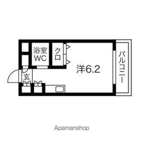 ラフォルテ大森(ワンルーム/3階)の間取り写真