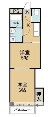 フォレストハイツ(2K/2階)の間取り写真