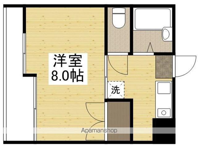 LA・VIEU 西(1K/1階)の間取り写真