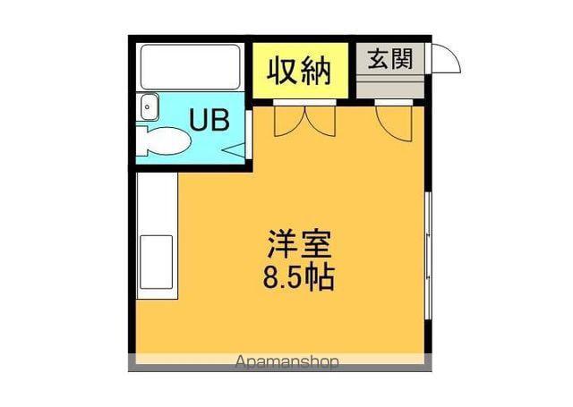 ハイツひばり A・B(1K/3階)の間取り写真