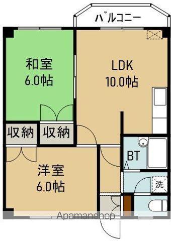 BARRY杉並(2LDK/3階)の間取り写真