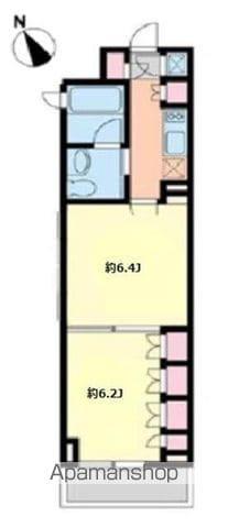 プラティーク清澄白河(2K/3階)の間取り写真