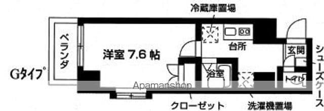 ロリエ笹塚(1K/4階)の間取り写真