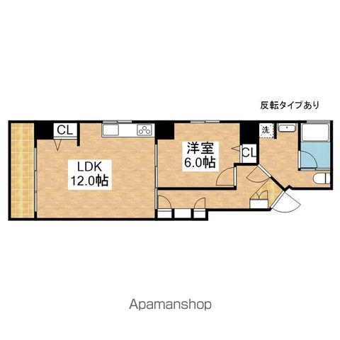 丸の内セントラルハイツ(1LDK/5階)の間取り写真