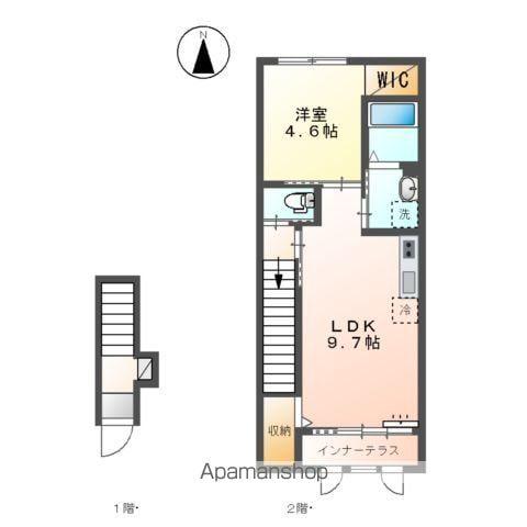 ニュークラリス(1LDK/2階)の間取り写真