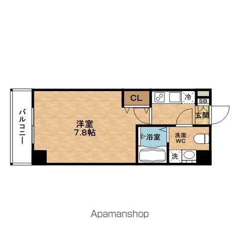 WINSCOURTNISHIUMEDAⅡ(1K/4階)の間取り写真