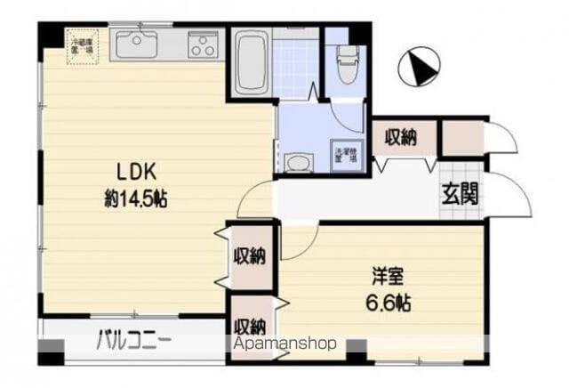 グランシャリオ(1LDK/2階)の間取り写真