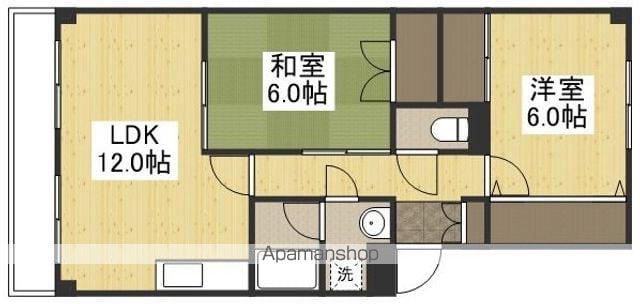 グランパレス福成(2LDK/1階)の間取り写真