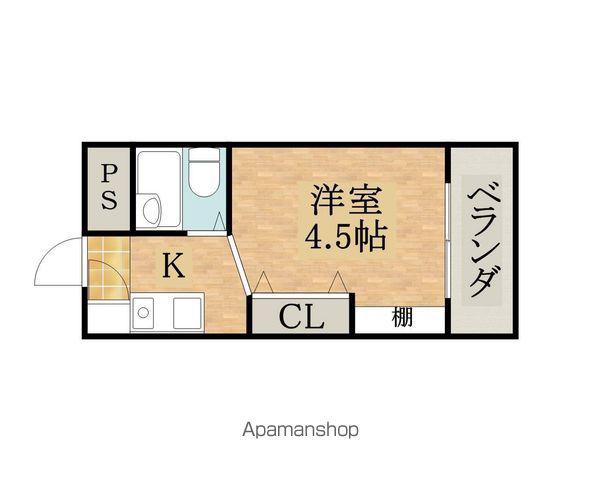 アルテハイム城北Ⅱ(ワンルーム/2階)の間取り写真