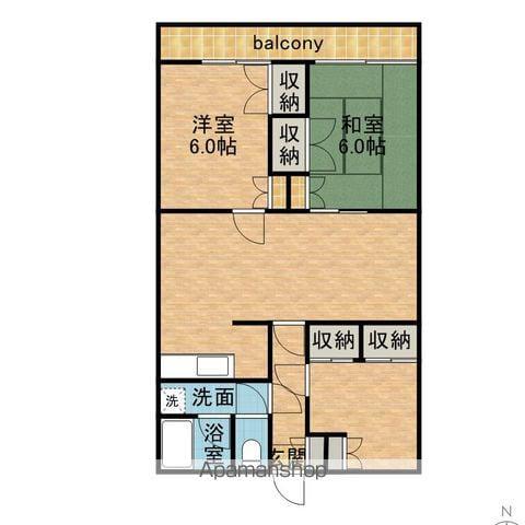 ジョリエ大野原(3LDK/1階)の間取り写真
