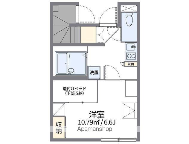 レオパレスアイビーコート8Ⅱ(1K/1階)の間取り写真