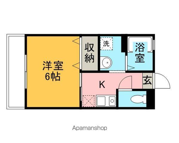 フライハイツラオム(1K/1階)の間取り写真