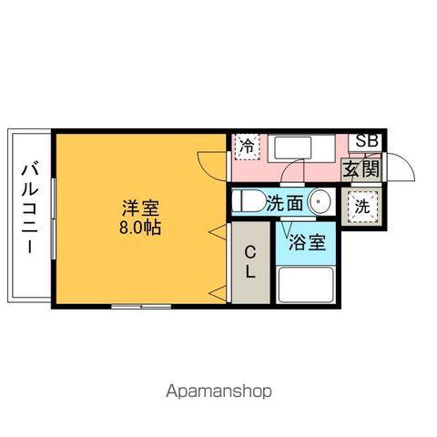 サヴォイグランデス(1K/2階)の間取り写真