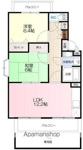 ユーミーひさえだ(2LDK/1階)の間取り写真