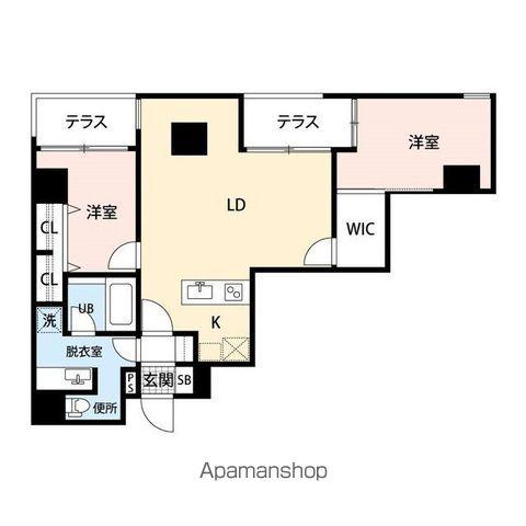 ザ・パーク1番堀(1SLDK/10階)の間取り写真